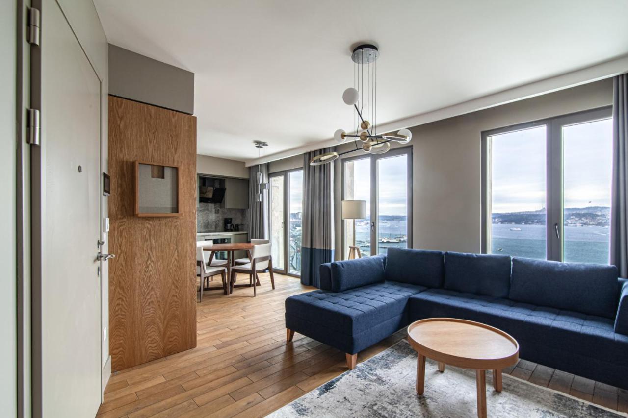 Flat With Panoramic Bosphorus View In Cihangir 이스탄불 외부 사진