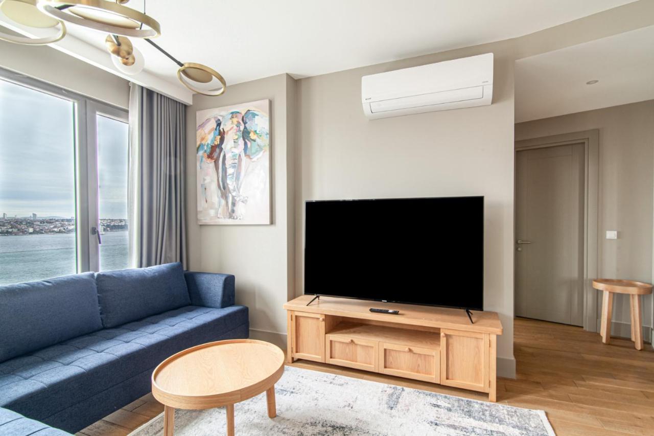 Flat With Panoramic Bosphorus View In Cihangir 이스탄불 외부 사진